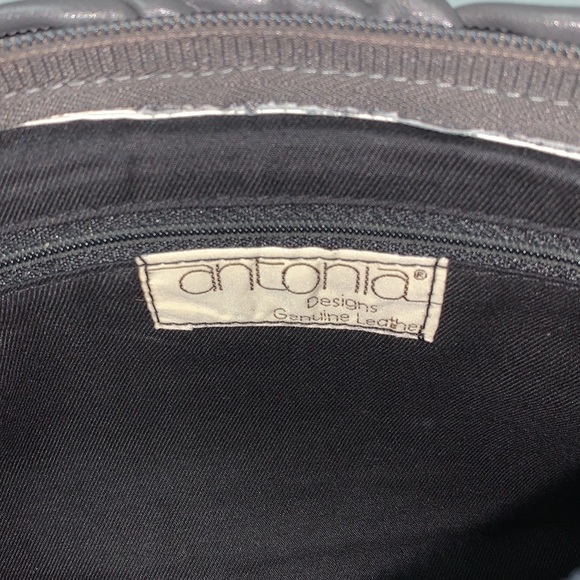 ANTONIA Gray Genuine leather Clutch - Picture 4 of 5